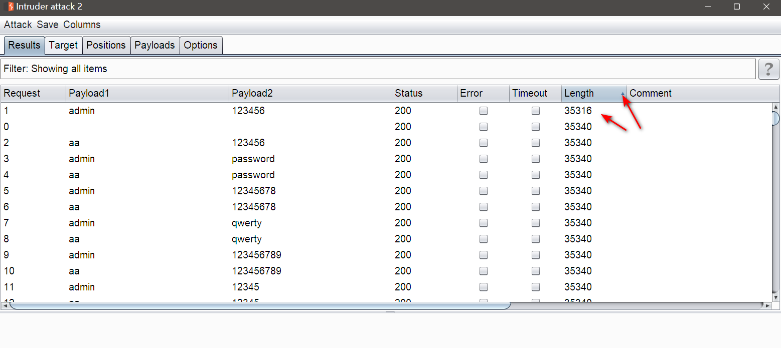 查找用户名密码