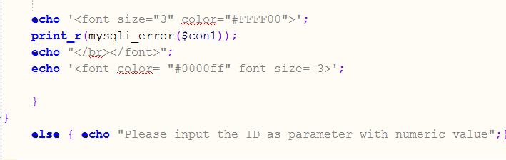 会显示报错信息